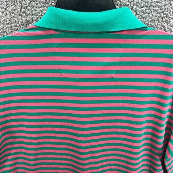 Southern Tide Mens Performance Golf Polo Shirt Medium Short Sleeve Striped - Picture 10 of 15